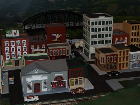 Layout photo on the downtown section of the town.